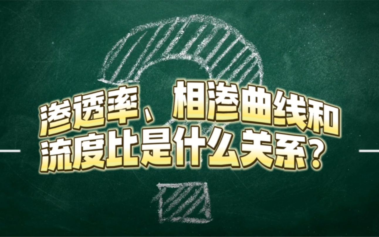 油藏工程基础201.渗透率、相渗曲线和流度比是什么关系?哔哩哔哩bilibili