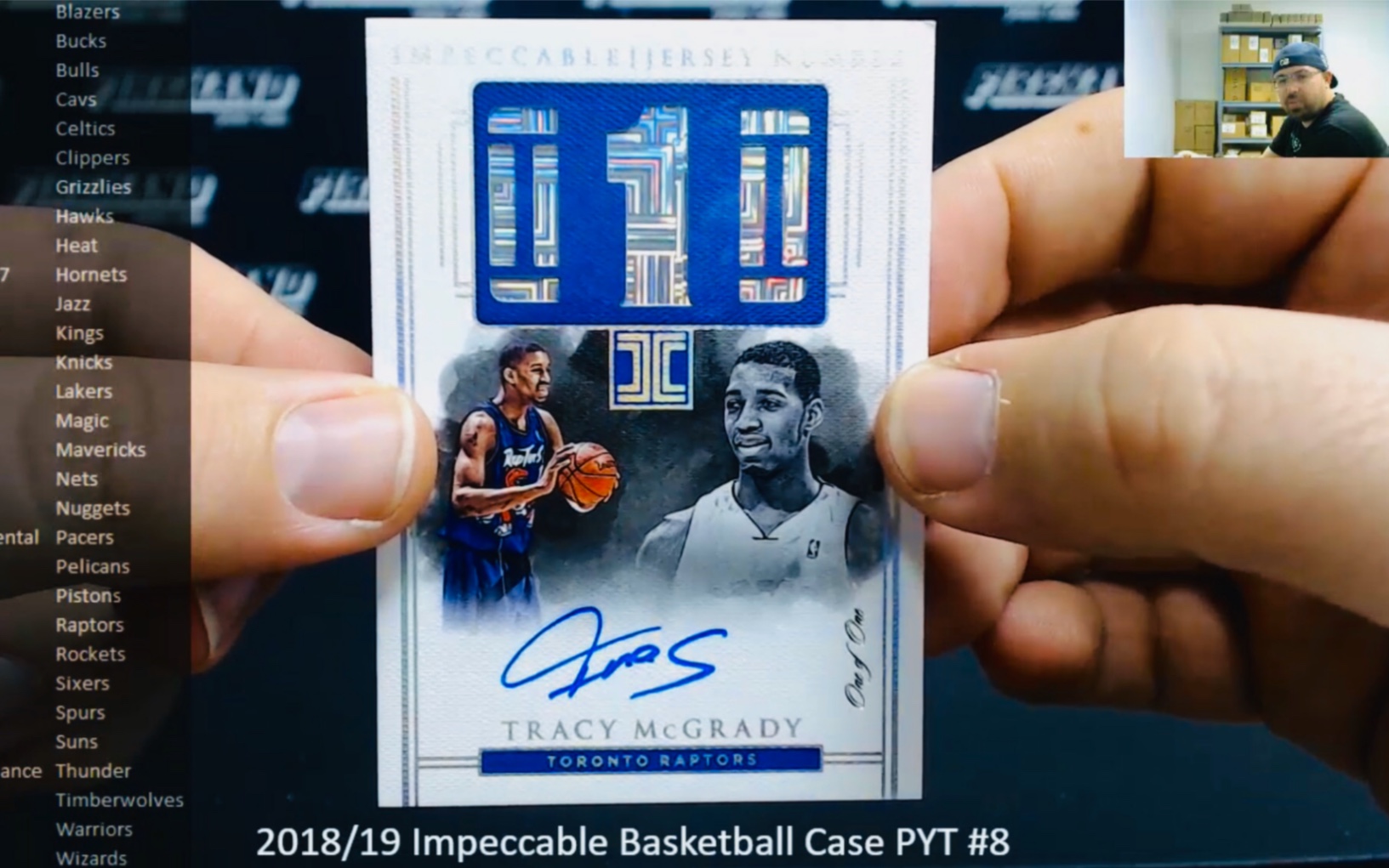 【DubNation】拆卡视频搬运91: 201819 Panini Impeccable 小真金系列#20 麦迪 1编背号签!哔哩哔哩bilibili