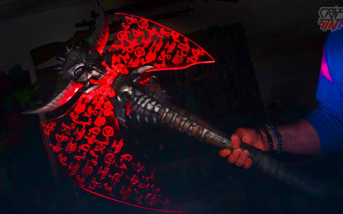 【手工】制作《毁灭战士:永恒》掠夺者战斧!