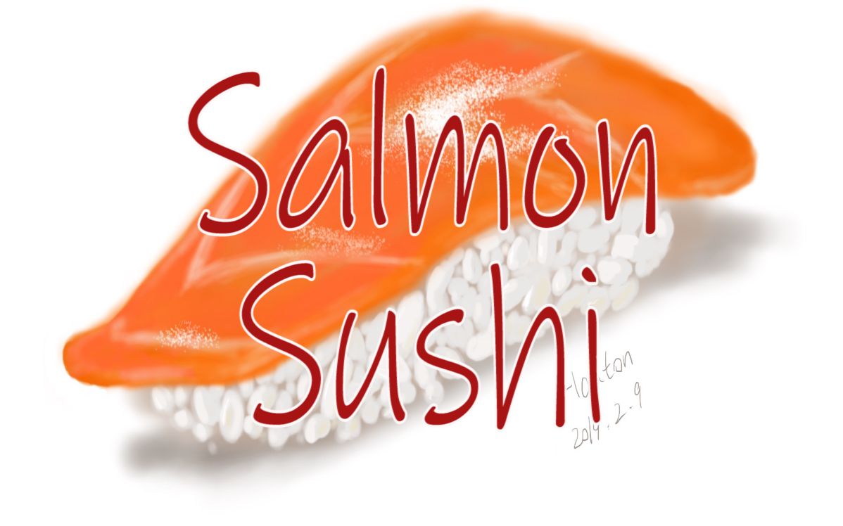 drawwithme#1 salmon sushi_哔哩哔哩 (゜-゜)つロ 干杯~-bilibili