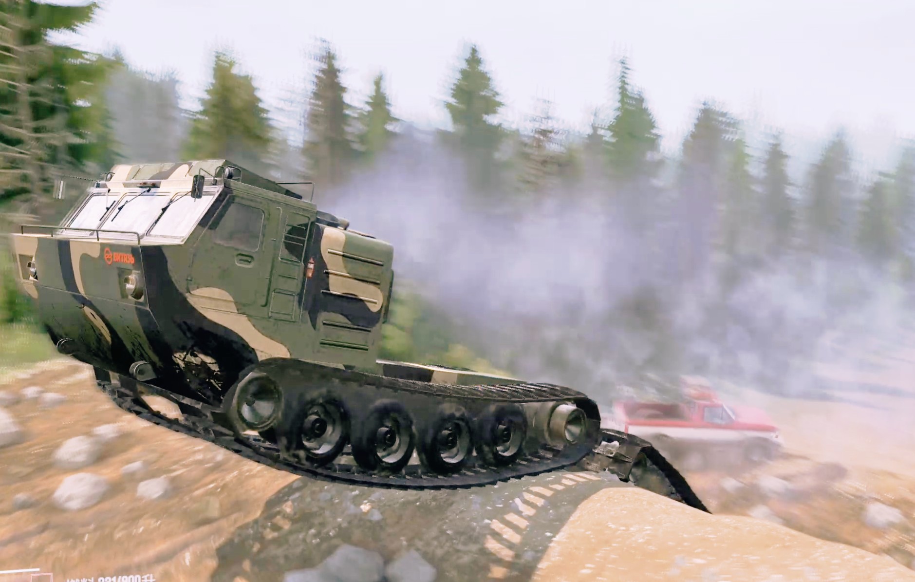 mudrunner64 泥泞奔驰——dt_30 铰接式4履带车越野测试