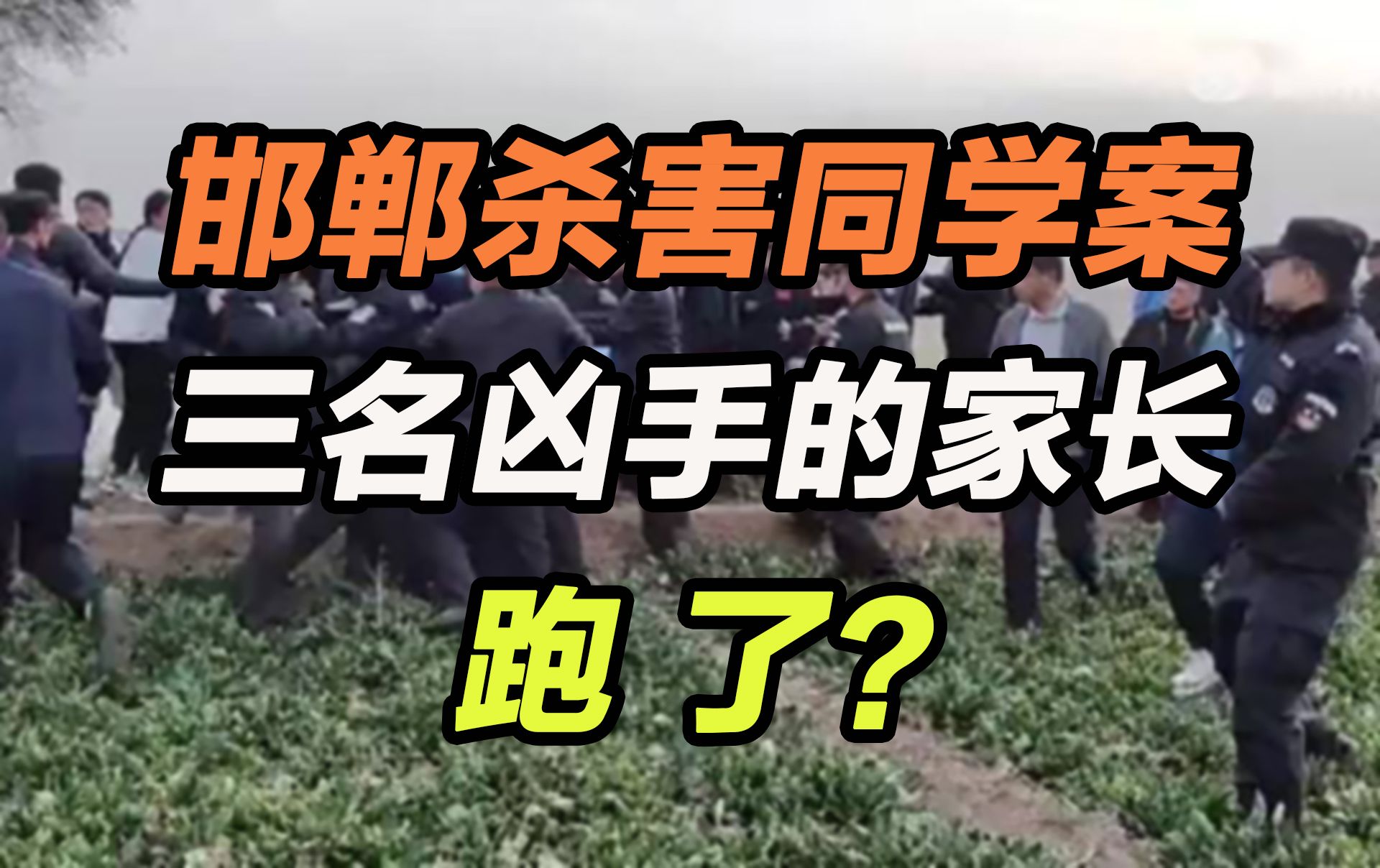 邯郸杀害同学案,三名凶手的家长跑了?