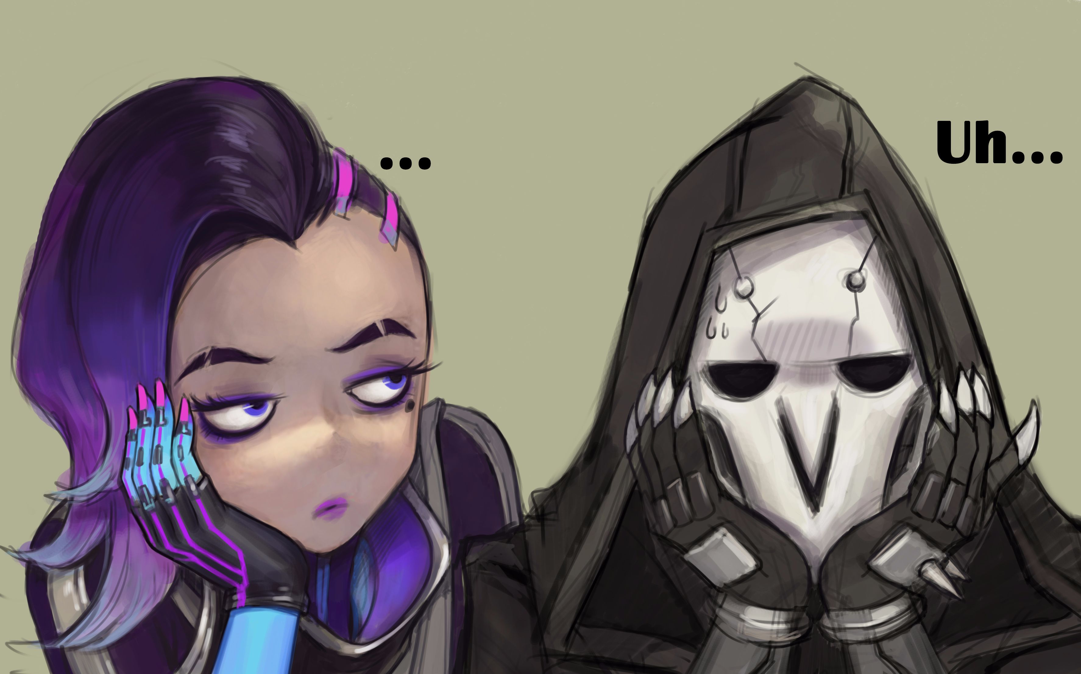 守望先锋新英雄sombra黑影-皮肤 特写 语音