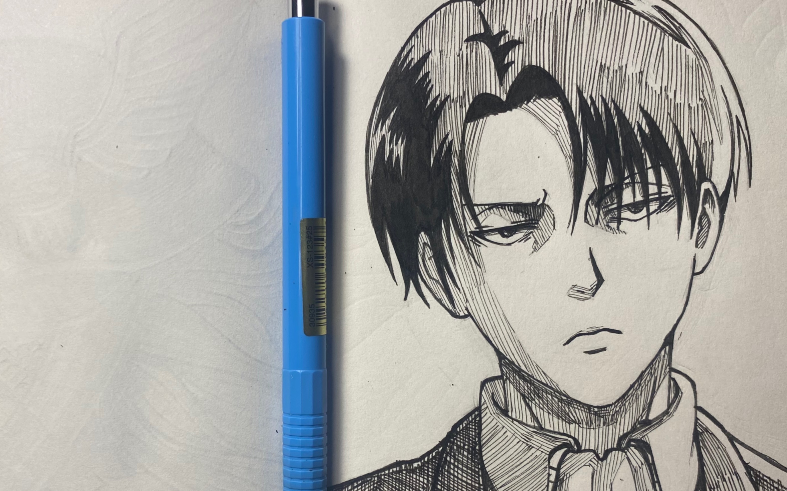 利威尔手绘过程(矮之巨人)