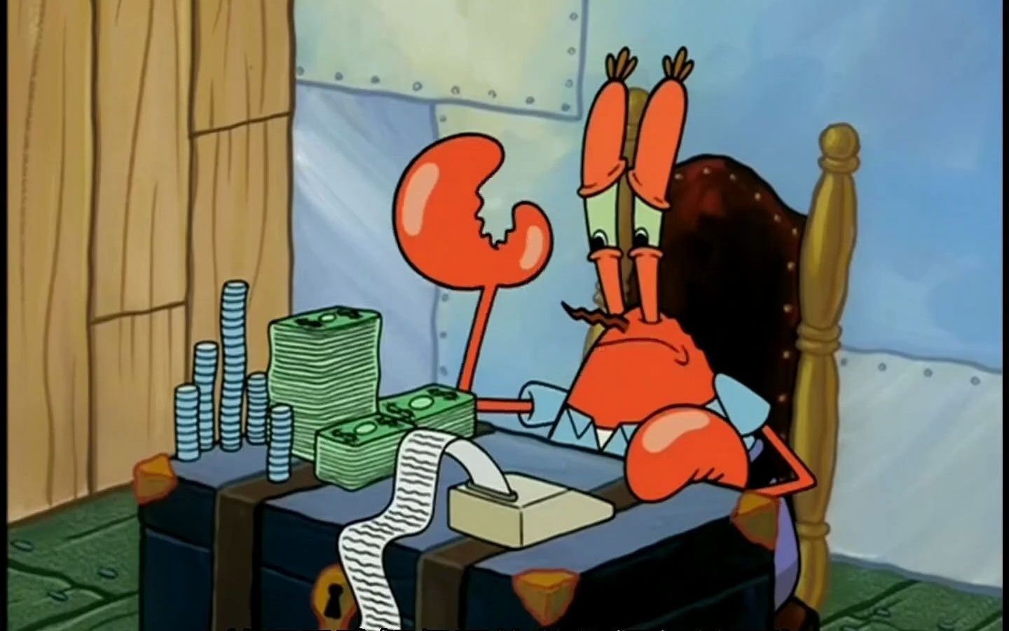 蟹老板与痞老板冰释前嫌,一起偷海草汁的秘方.#海绵宝宝 #动漫