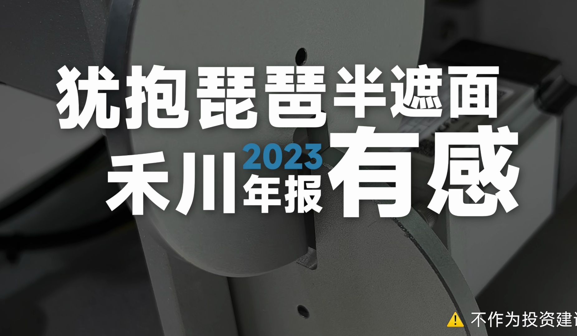 犹抱琵琶半遮面 禾川2023年报有感哔哩哔哩bilibili