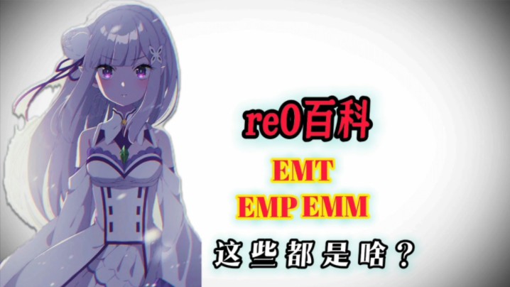 【re0百科】:"emt"、"emp"、"emm"是啥?哔哩哔哩bilibili