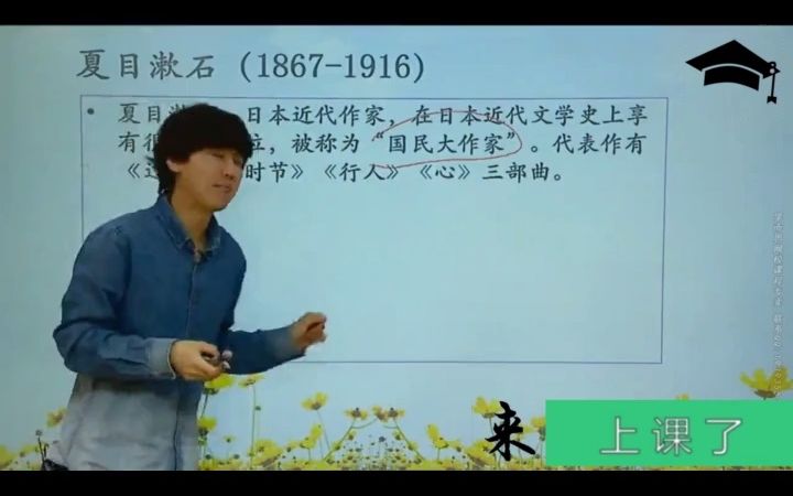 [图]来上课了——【文常】外国文学：德国美国日本印度作家作品第3段