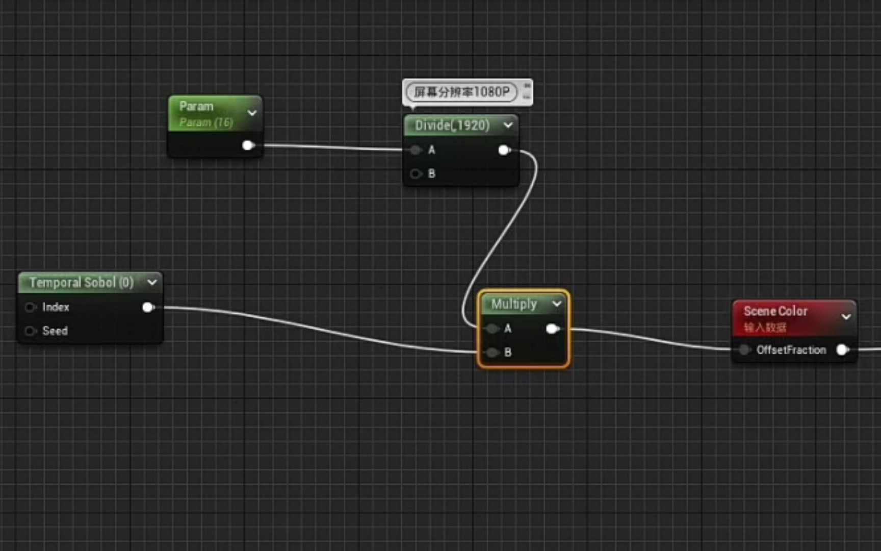 【UE5】①通过时域Sobol序列偏移背景 (野套路)这玻璃的模糊竟然全靠抖 | 虚幻引擎 UE4 TAA 校园学习 基础知识点 材质实例