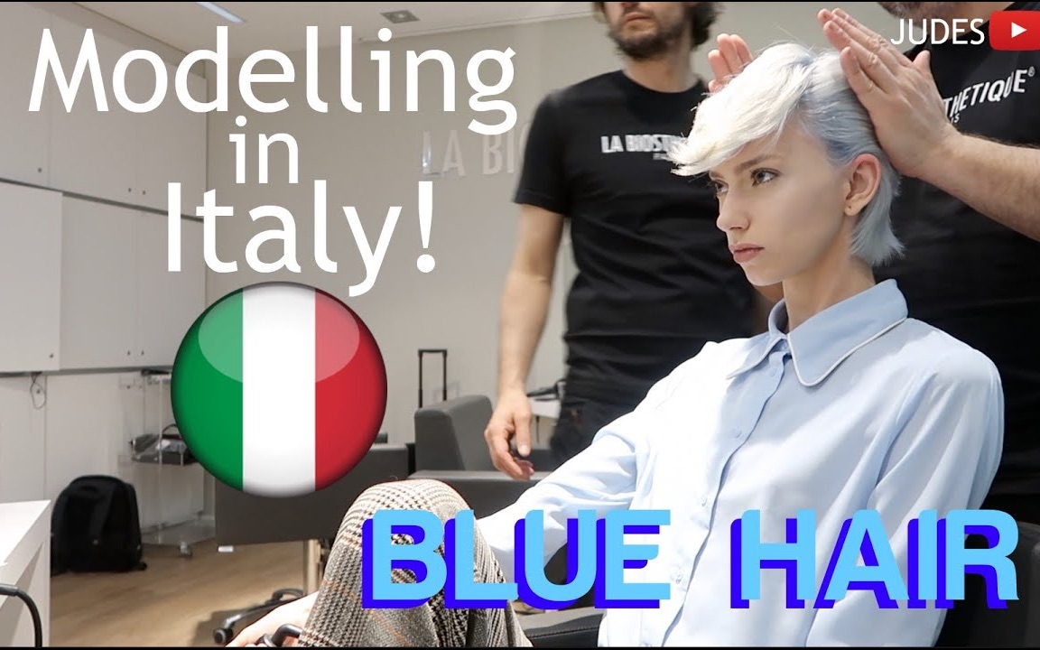 【JudesTube】模特日常 冰蓝色染发 意大利vlog|Model Jobs in Italy ~ Visiting Verona & Blue Hair!哔哩哔哩bilibili