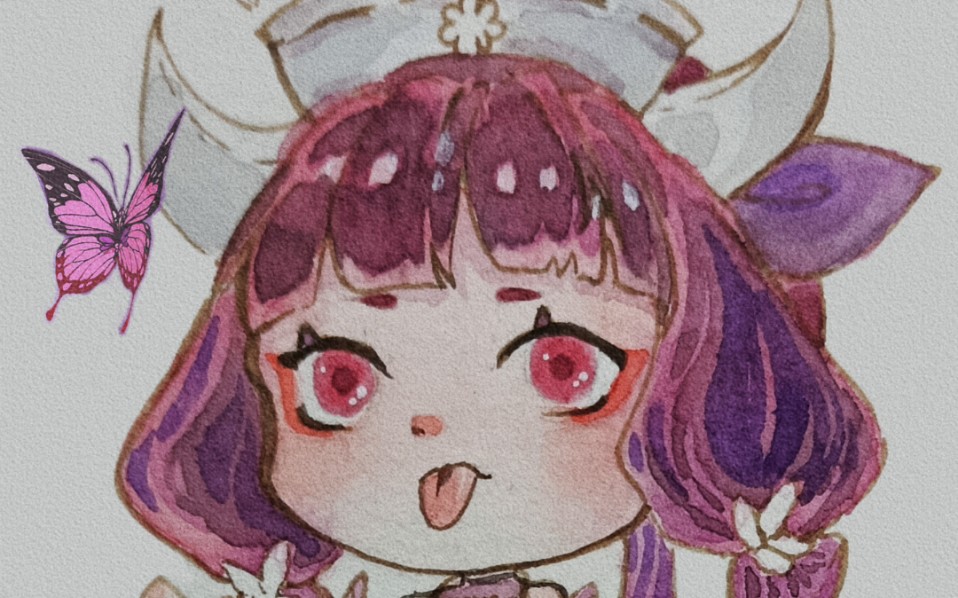 【水彩】一个无偿和一只蚩梦