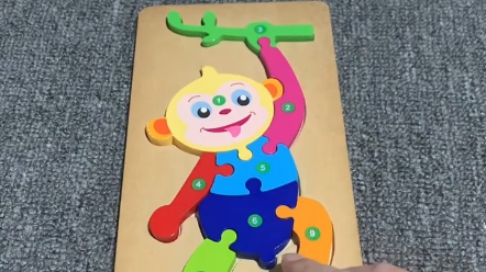 小猴子益智拼图玩具