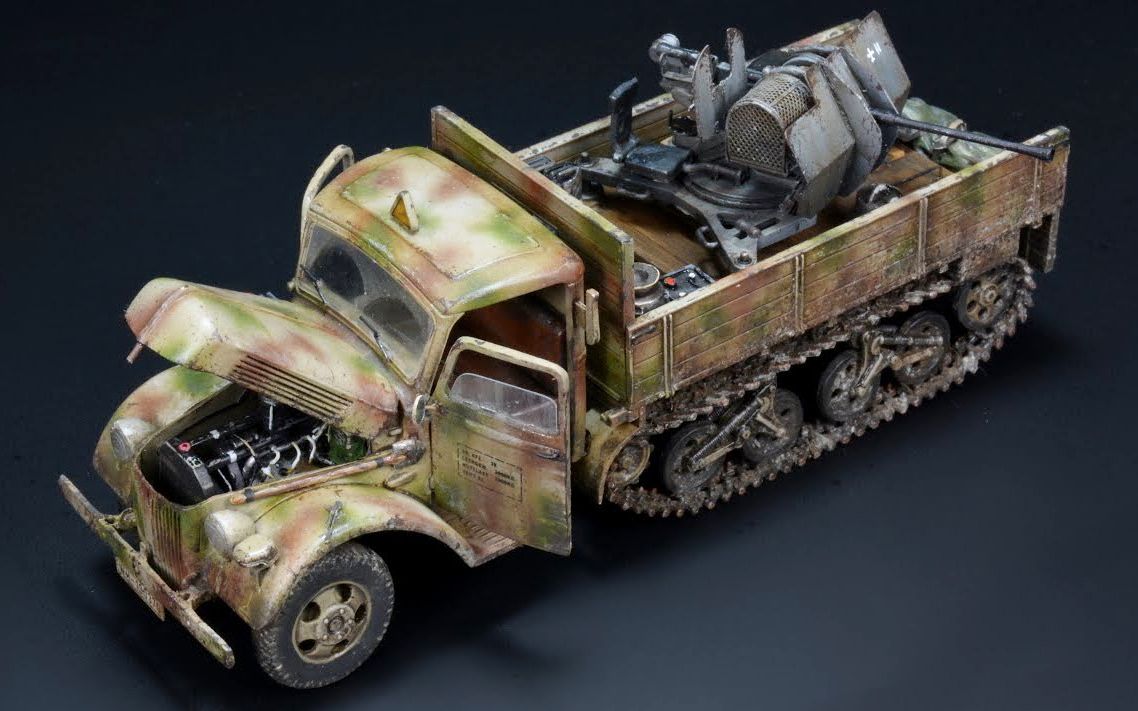 ibg / 德軍半履帶maultier ford v3000s/ss m 模型製作(1/72)