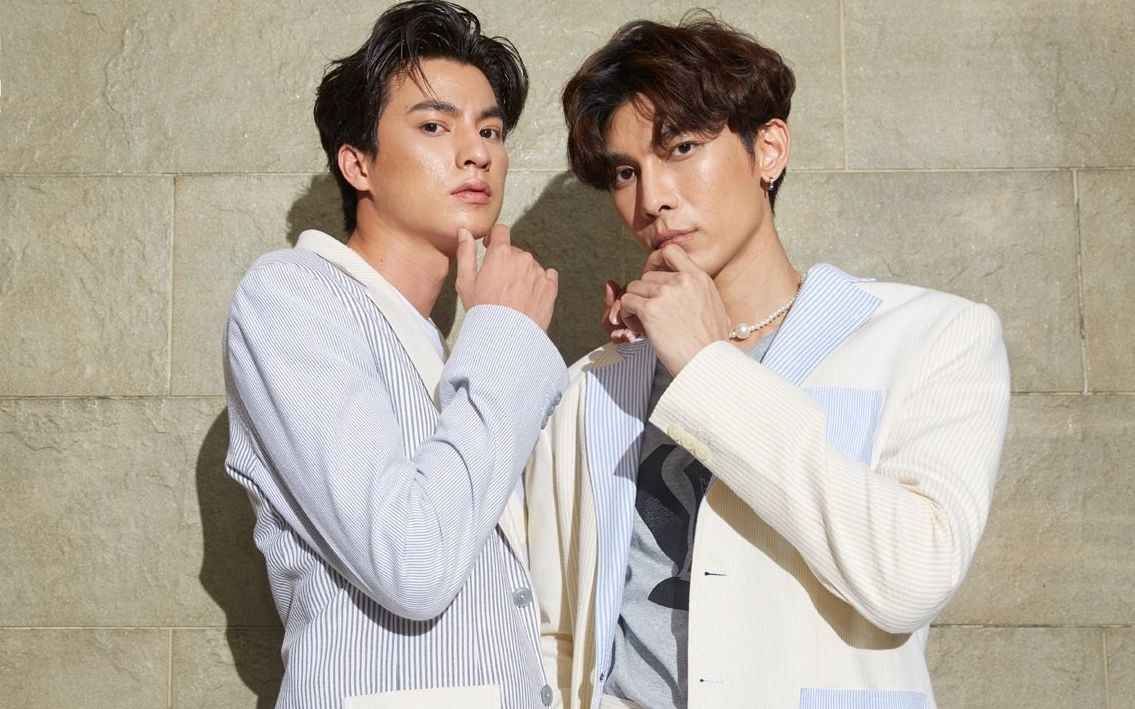 mewgulf1005双a缪糕ellec位踩点走秀一时分不清他们是在诱惑谁