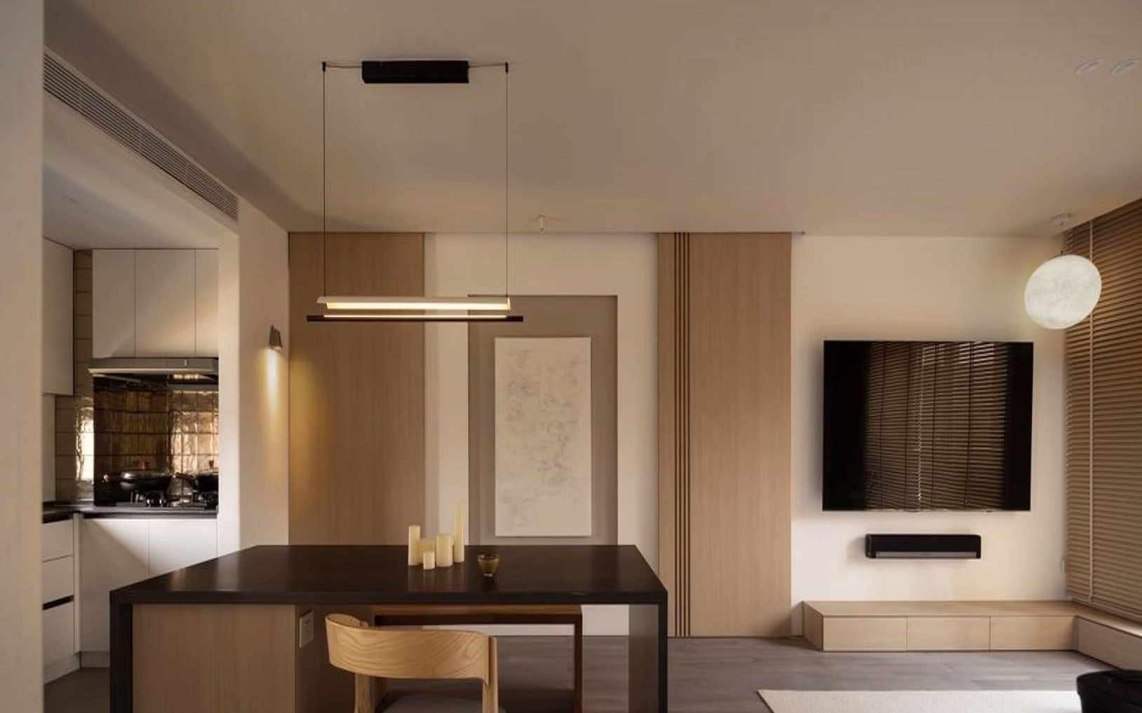 小户型软装设计效果图 #平层案例 小日 清和. #知末网