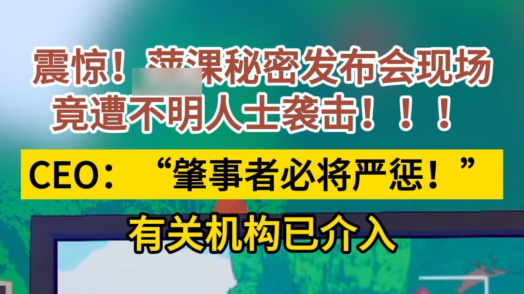 (伪内容)震惊!爱疯2024秋季新品秘密发布会现场突发情况!哔哩哔哩bilibili