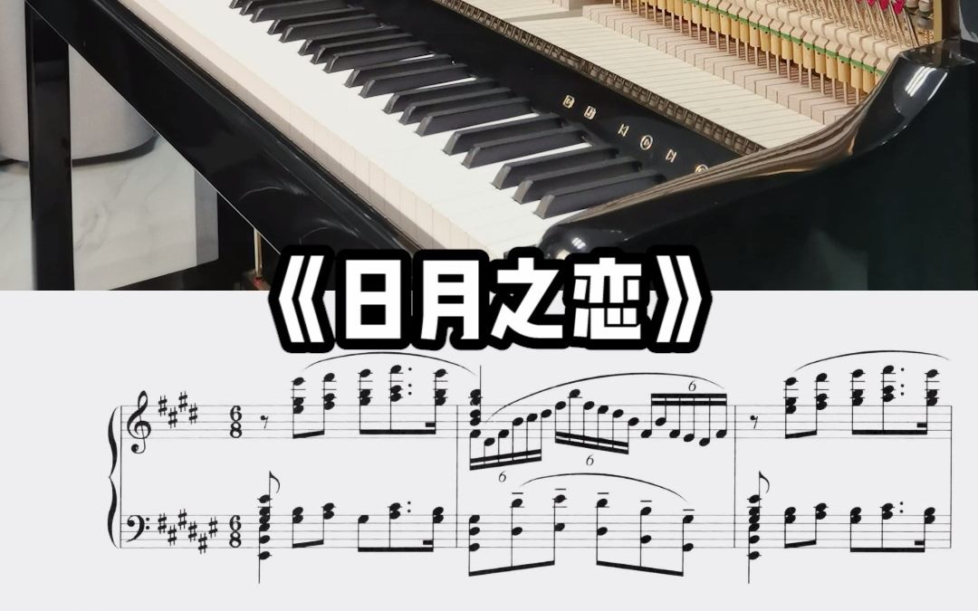 智能钢琴自动正谱伴奏 声乐歌曲《日月之恋》!