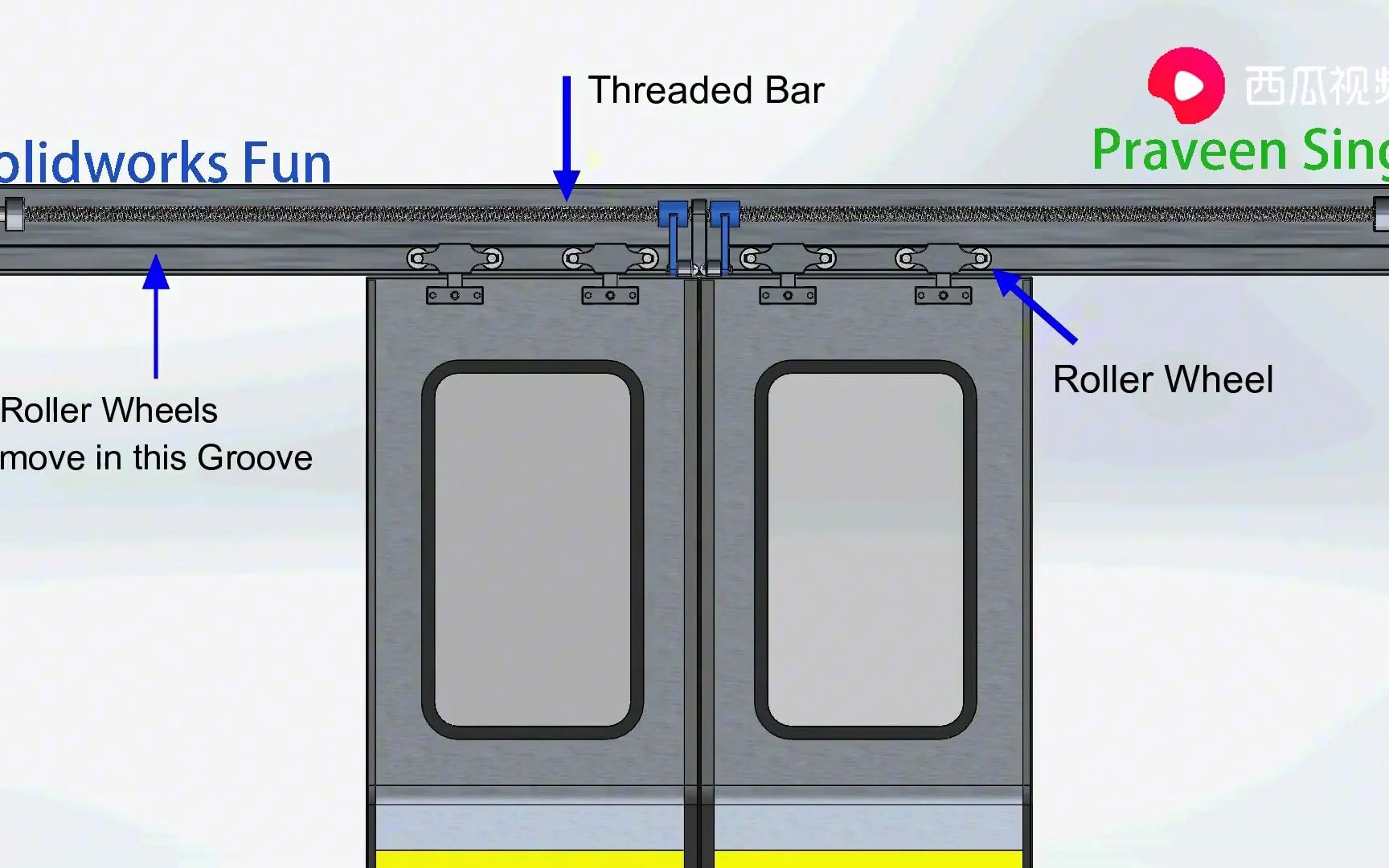 动画拆解地铁门内部结构,看看门是怎么关上的哔哩哔哩bilibili