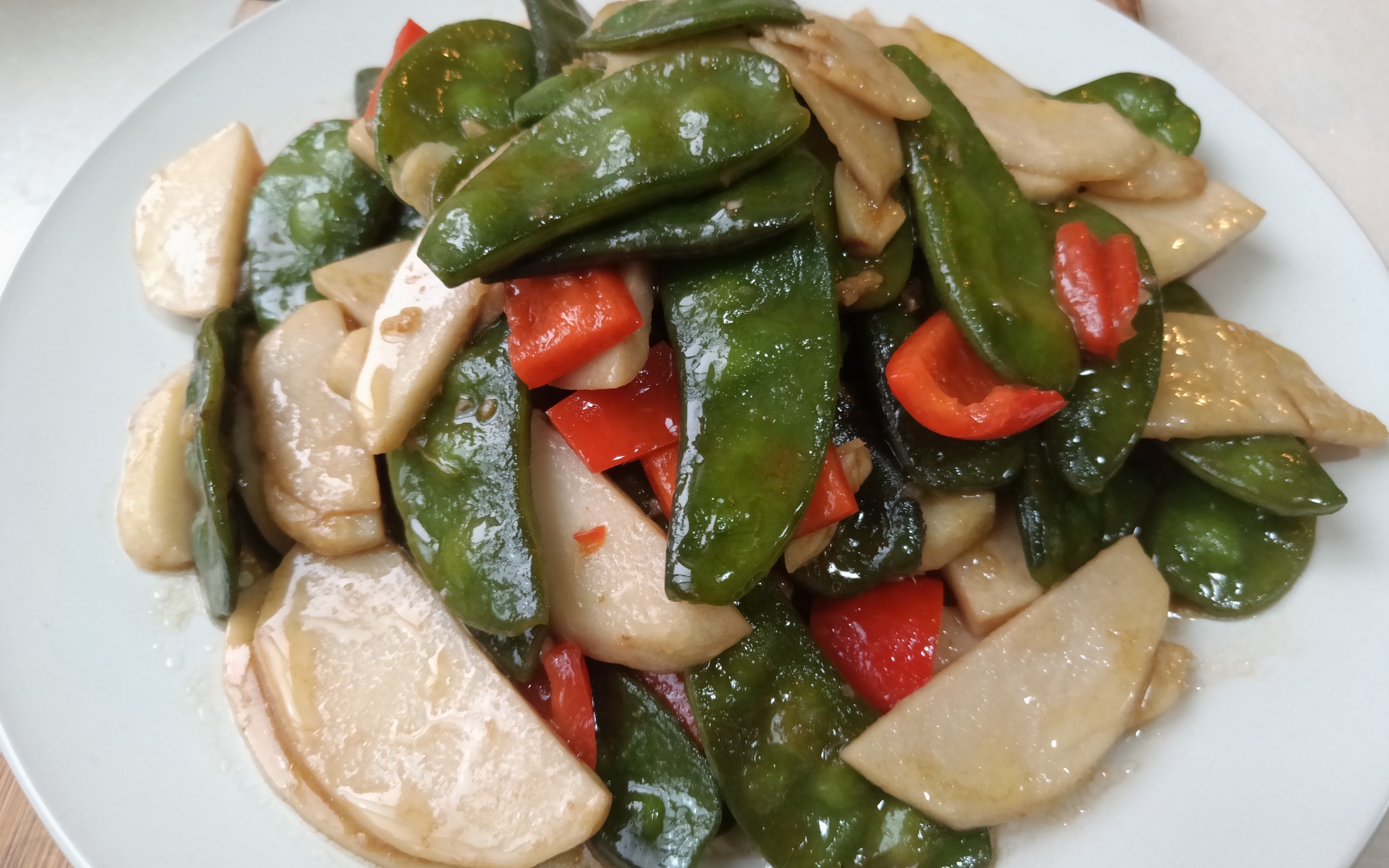 扁豆焖芋头~很美味的时令素炒._哔哩哔哩 (゜-゜)つロ 干杯~-bilibili