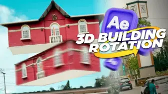 Descargar video: 3D建筑旋转效果｜ After effects tutorial ｜ 建筑旋转效果教程