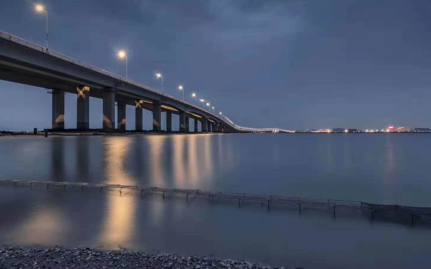 集美大桥的夜景_哔哩哔哩_bilibili