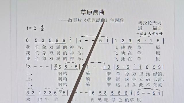 草原晨曲歌曲创作背景图片