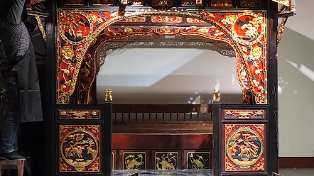 民国千工拔步床