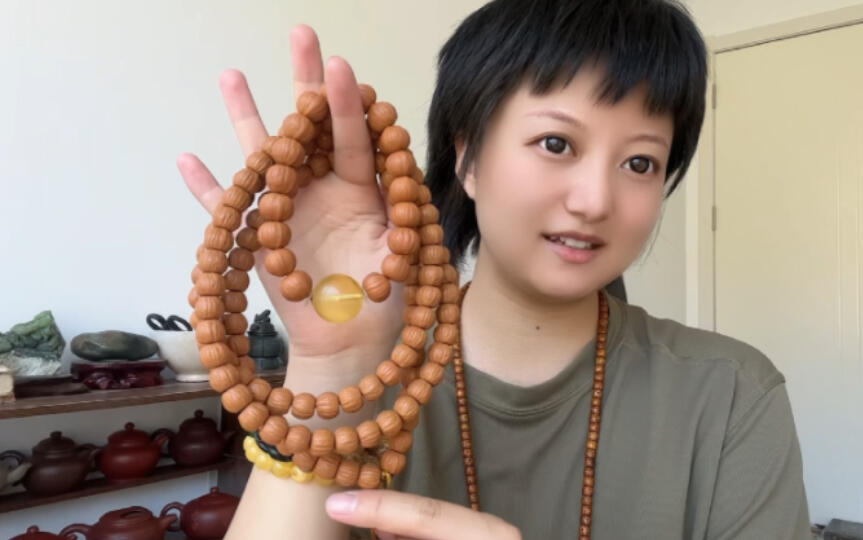 文玩堂：耶蒂猴头组合 猴头手串的盘玩方法，品种类型多，和橄榄核有明显区别，喜欢就好_哔哩