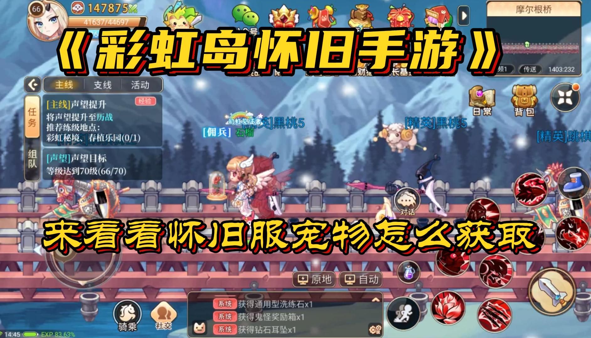 彩虹岛怀旧版:来看看怀旧服宠物怎么获取
