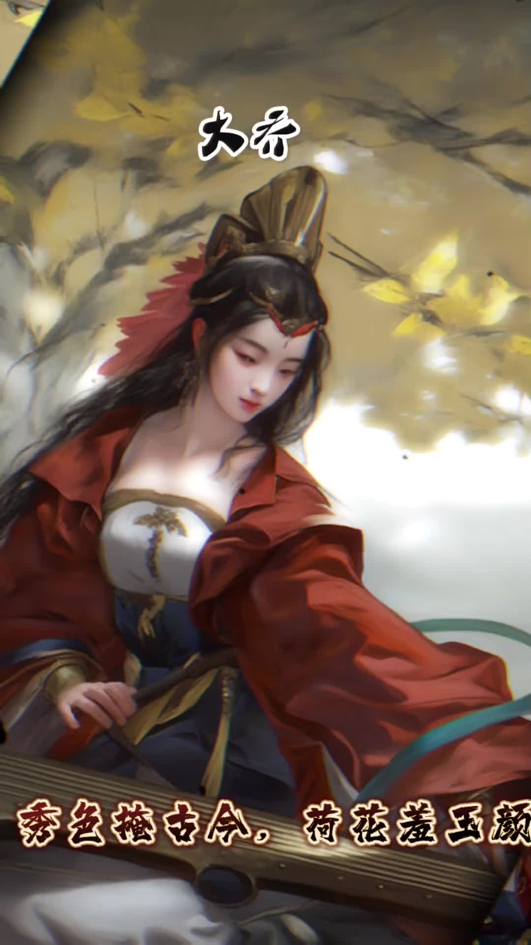 挑战成为率土之滨原画师大乔抚琴