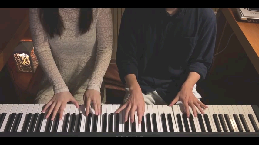 [图]钢琴四手联弹 [Think Of Me] - [Phantom Of The Opera] 4hands piano cover