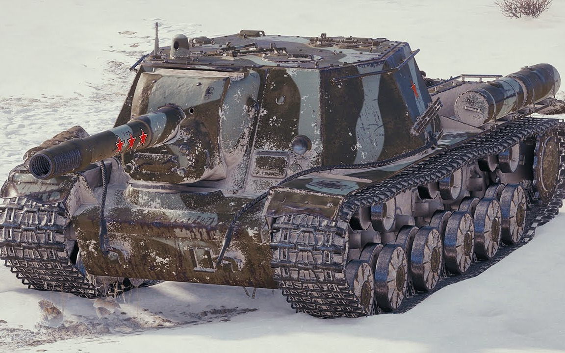 坦克世界 su-152 - 5杀 5千5伤害 [埃勒斯堡]_哔哩哔哩_bilibili