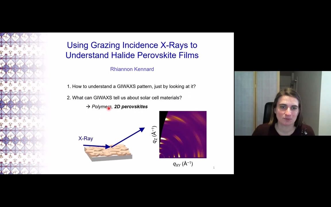 【搬运/半熟】使用掠入角衍射(GIWAXS)来研究二维钙钛矿薄膜 R. Kennard【Cussen】哔哩哔哩bilibili