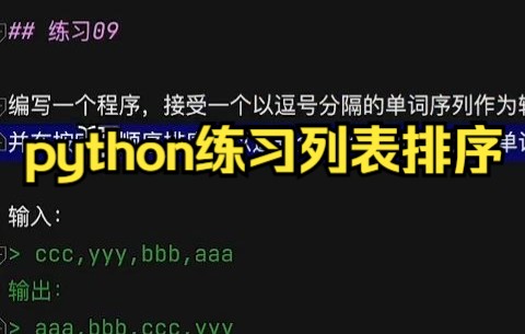 【Python零基础入门Python的lambda函数和列表的排序】python练习列表排序哔哩哔哩bilibili