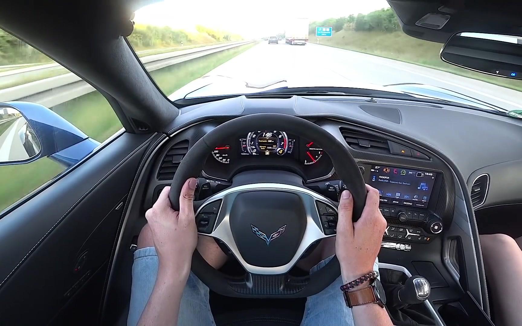 「第一视角」17款 雪佛兰超跑 科尔维特 466匹 - 个人主视角试驾_哔哩