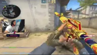 CSGO#精彩时刻 当 PROS和STREAMERS观看S1MPLE时