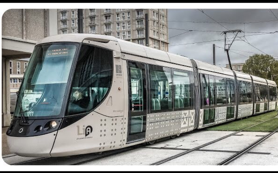 [图]Straßenbahn勒阿弗尔•阿尔斯通Citadis 302•杜电车在法国勒阿弗尔•有轨电车