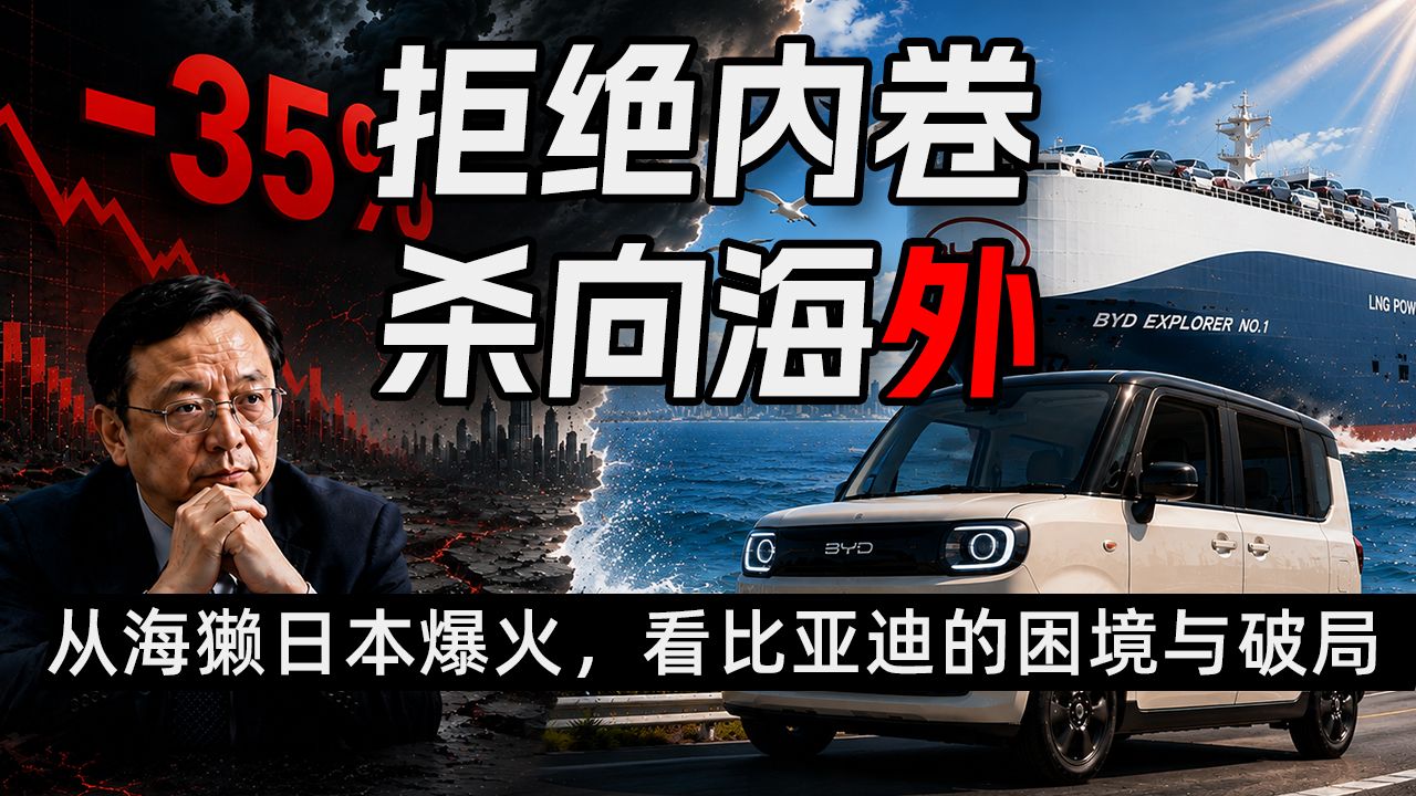 海獭爆火背后：国内销量暴跌35%的比亚迪，为何更可怕了？海报