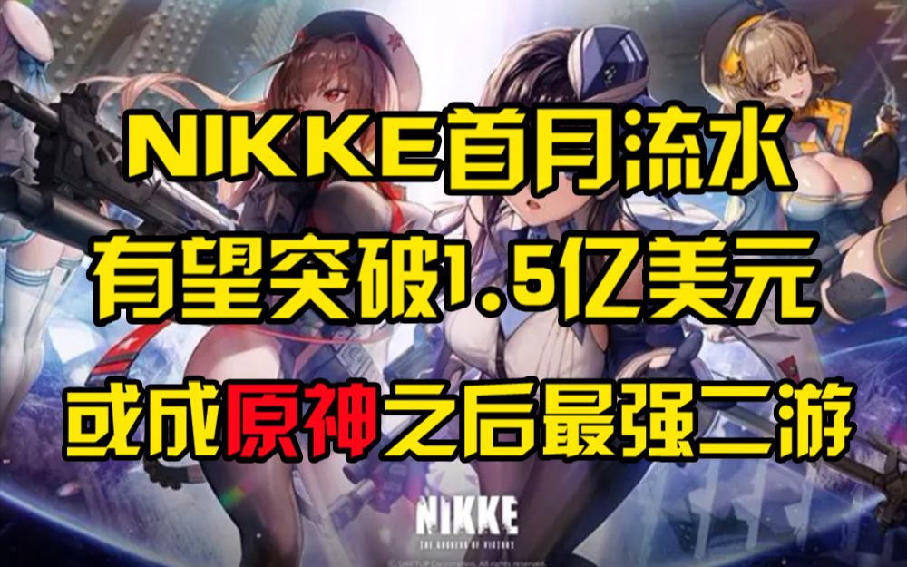 NIKKE首月流水有望突破1.5亿美元!或成《原神》之后最强二次元手游!手机游戏热门视频