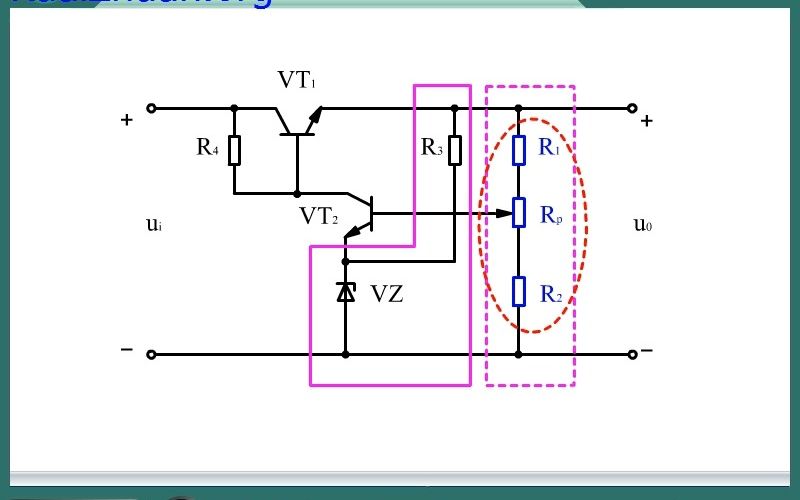 106.串联型稳压电路的组成哔哩哔哩bilibili