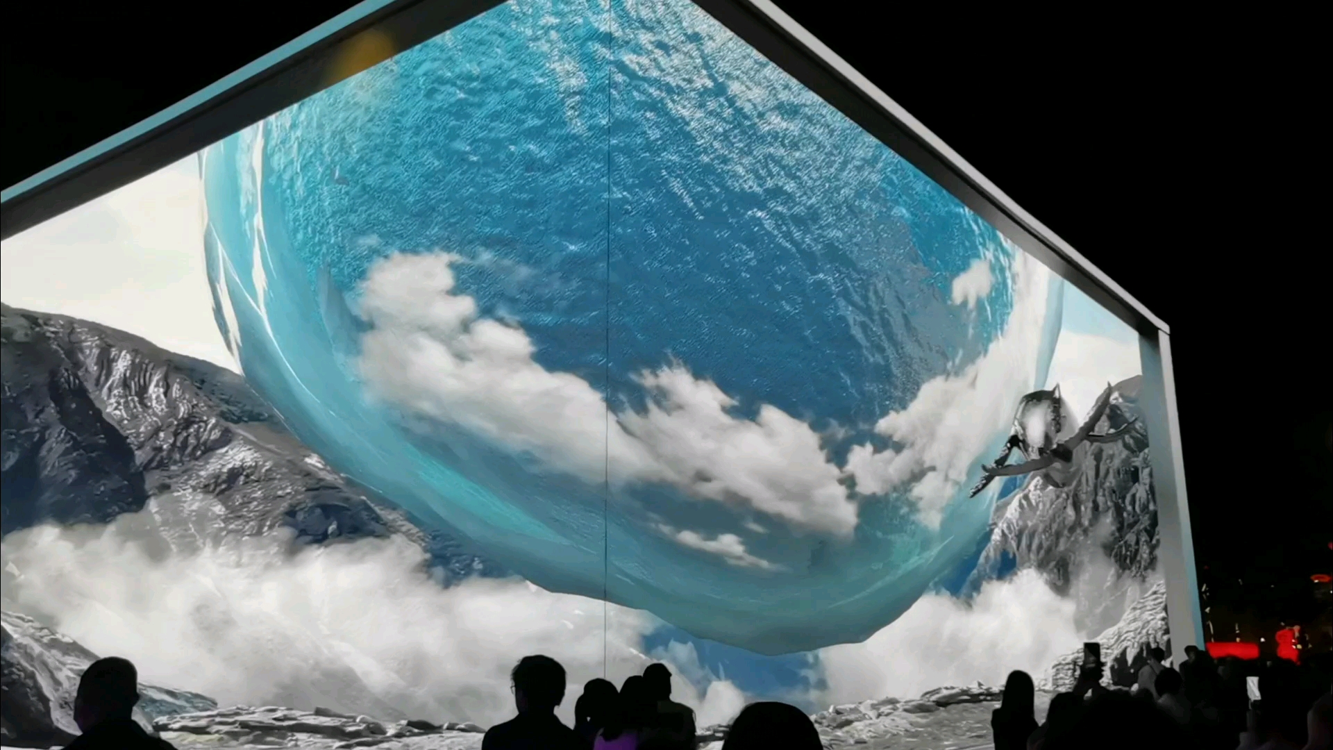 活动作品西安不夜城裸眼3d大屏打卡