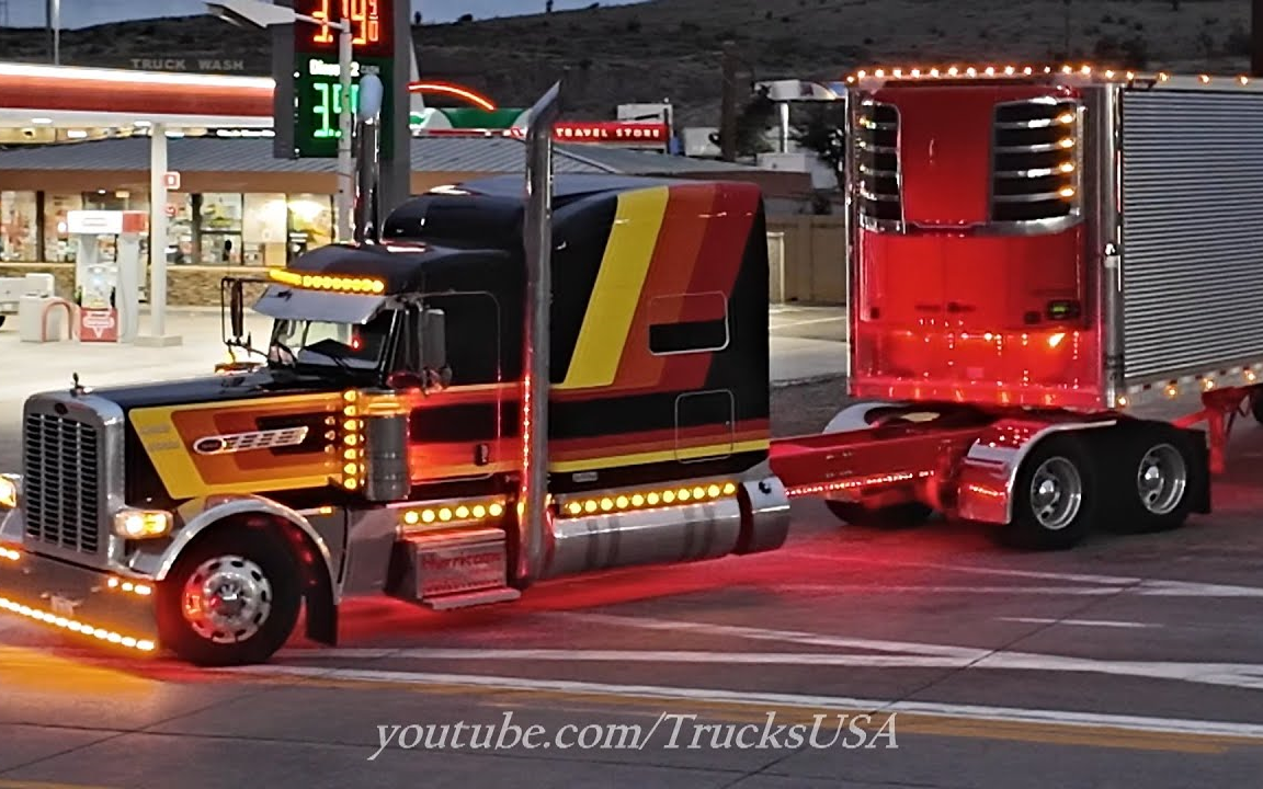 【北美卡车】【trucks usa】亚利桑那州沙漠高速公路上的卡车司机