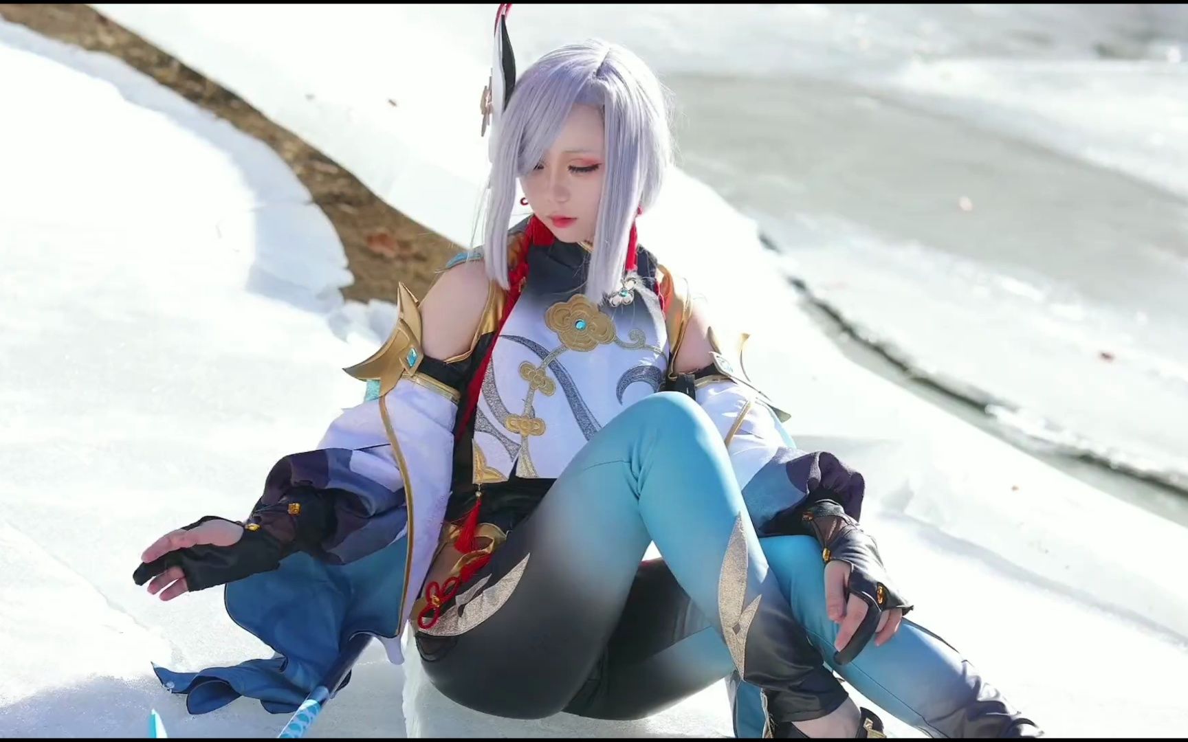 带我走吧旅行者…纯欲天花板 原神申鹤 cos