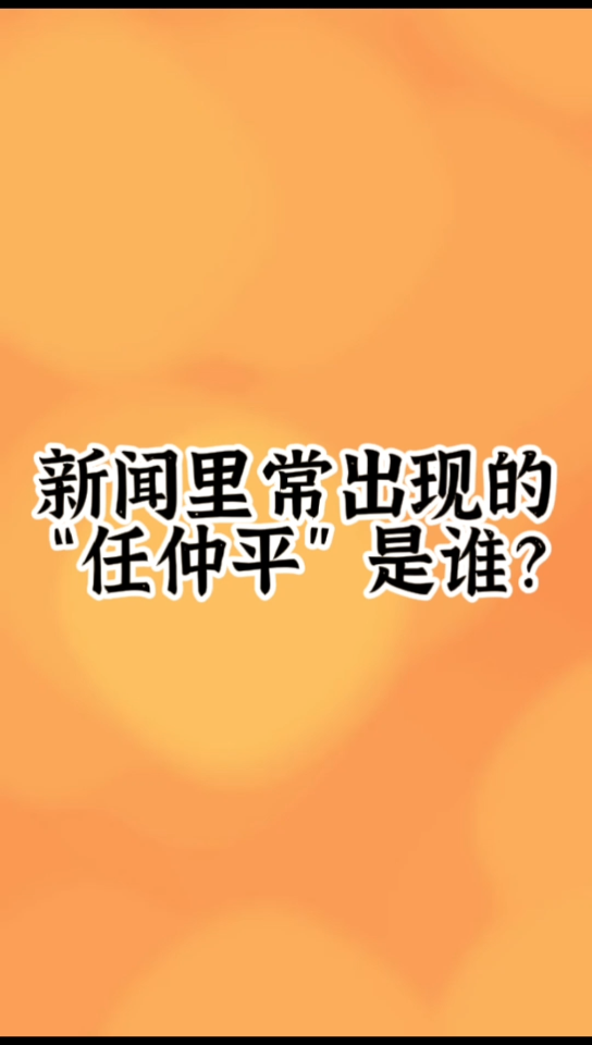 新闻里常出现的“任仲平”是谁?哔哩哔哩bilibili