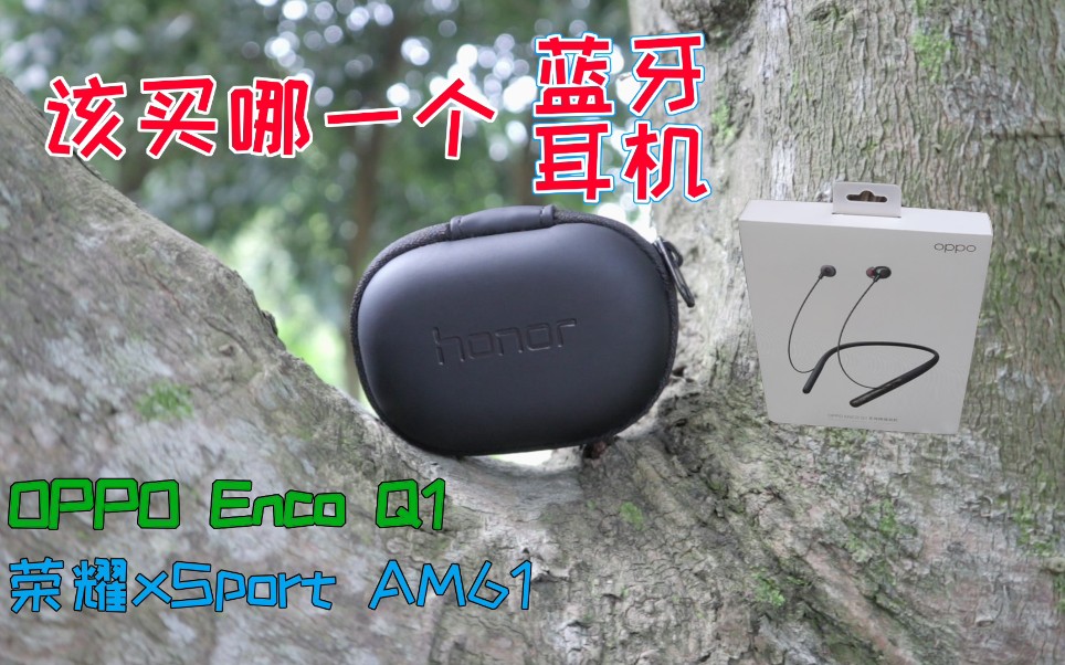 评测 荣耀xsport AM61和oppo enco Q1运动蓝牙耳机【该买哪一个】第1期哔哩哔哩bilibili