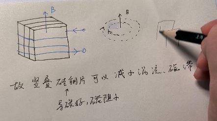 变压器励磁绕组的铁芯用硅钢片叠,且竖叠的原因,做大致记录哔哩哔哩bilibili