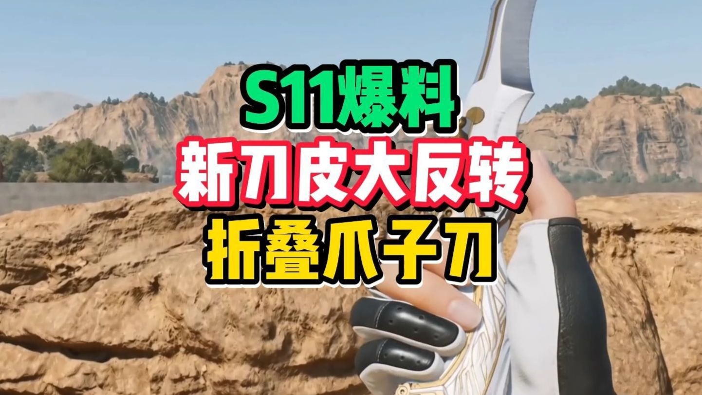 三角洲S11新刀皮大反转！据爆料为折叠爪子刀！怜悯2.0版本，是怜悯设计者雨镜设计
