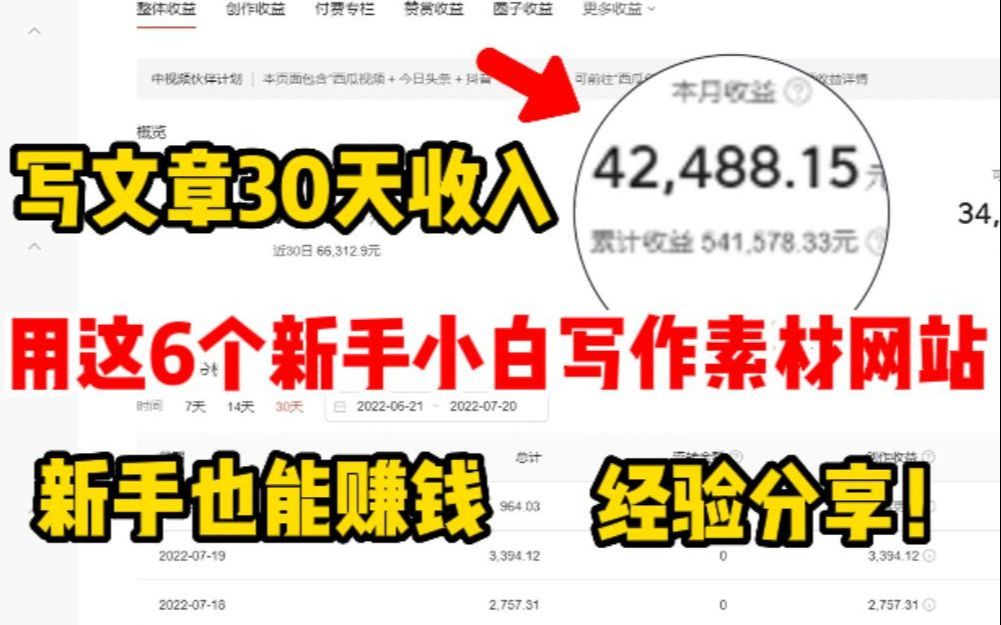 写小说比喝水都快?分享6个实用的写作素材网站,搞定没灵感!值得新手收藏!哔哩哔哩bilibili