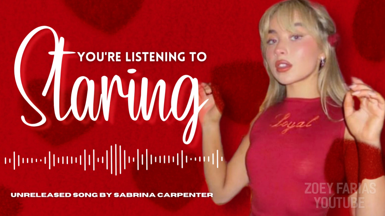 匠妹Sabrina Carpenter最新未发行单曲 Staring 全曲试听哔哩哔哩bilibili