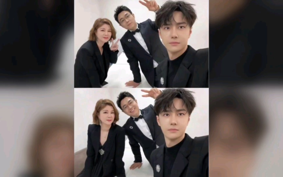 【王一博】后台自拍的合照!